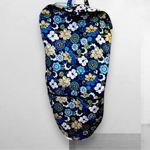 Vera Bradley Foldable Garment Bag Floral Navy Blue 🌼 💙 48x25